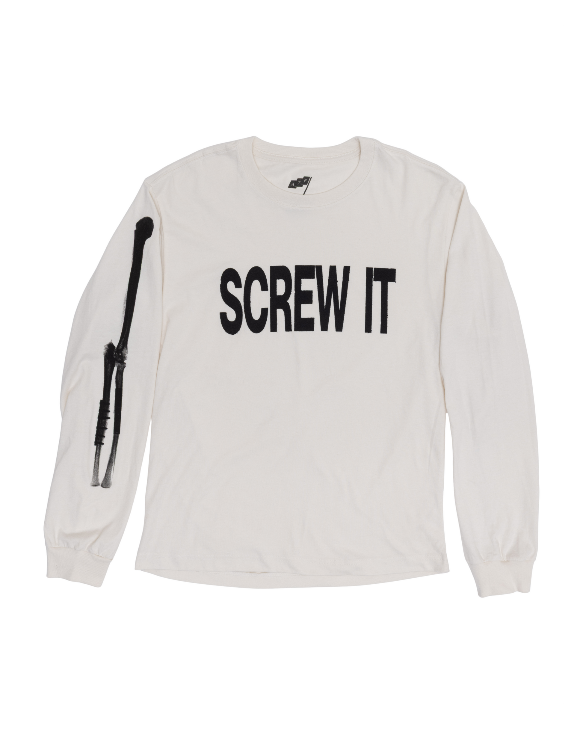 Screw It Long-Sleeve Tee White - RAG