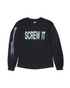 Screw It Long-Sleeve Tee Black - RAG