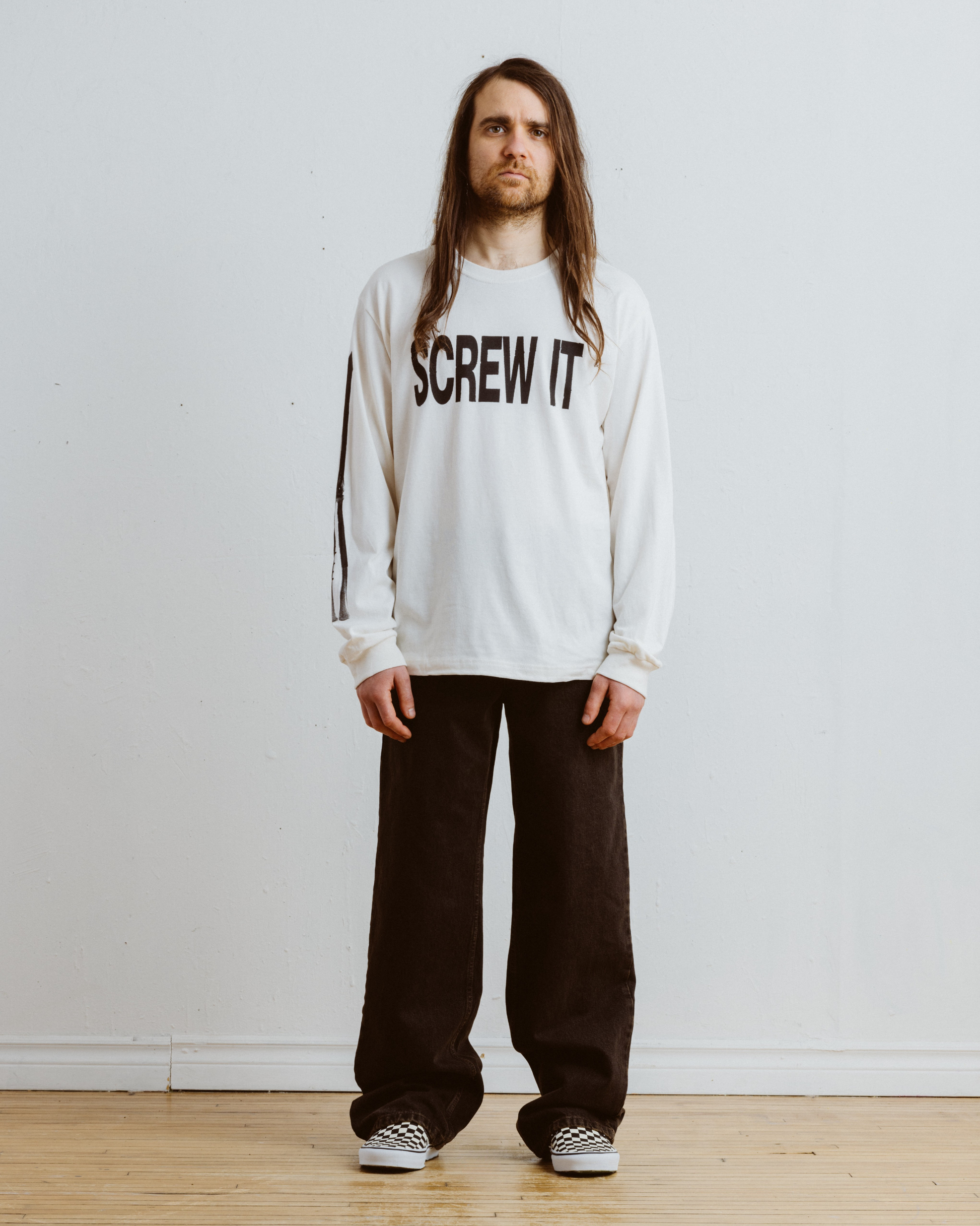 Screw It Long-Sleeve Tee White - RAG