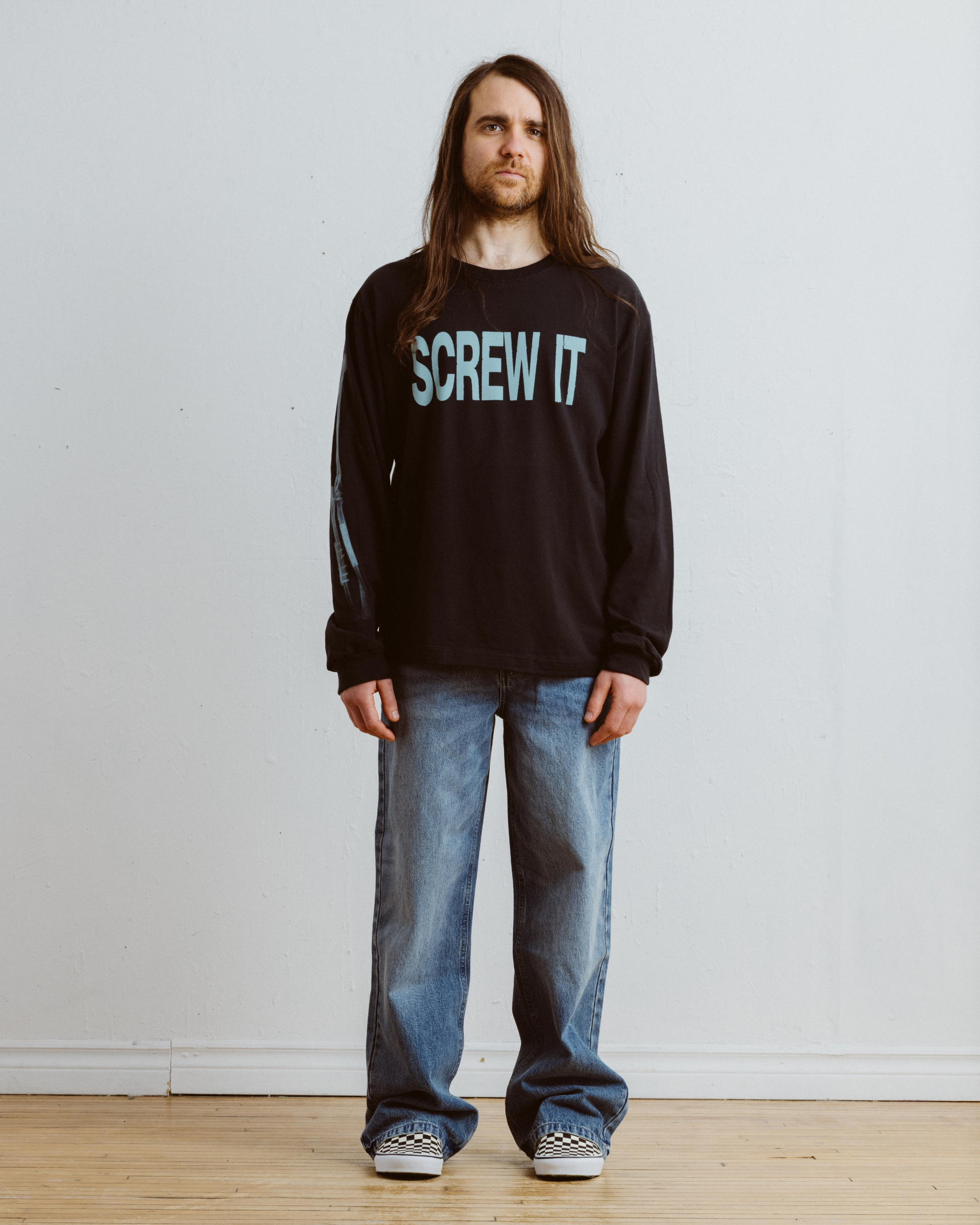 Screw It Long-Sleeve Tee Black - RAG